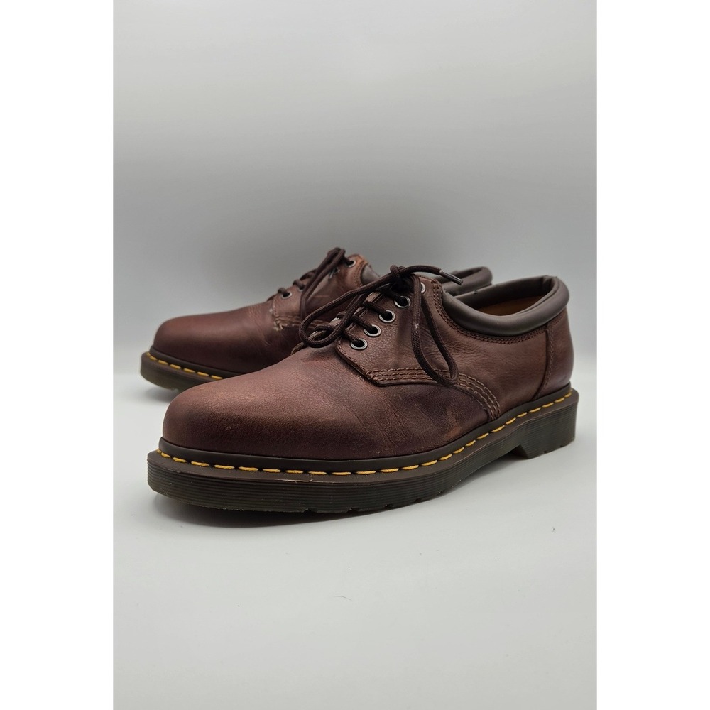 Dr. Martens 8053 Men Shoes Size 10 Brown Crazy Horse Leather Slip Resistant